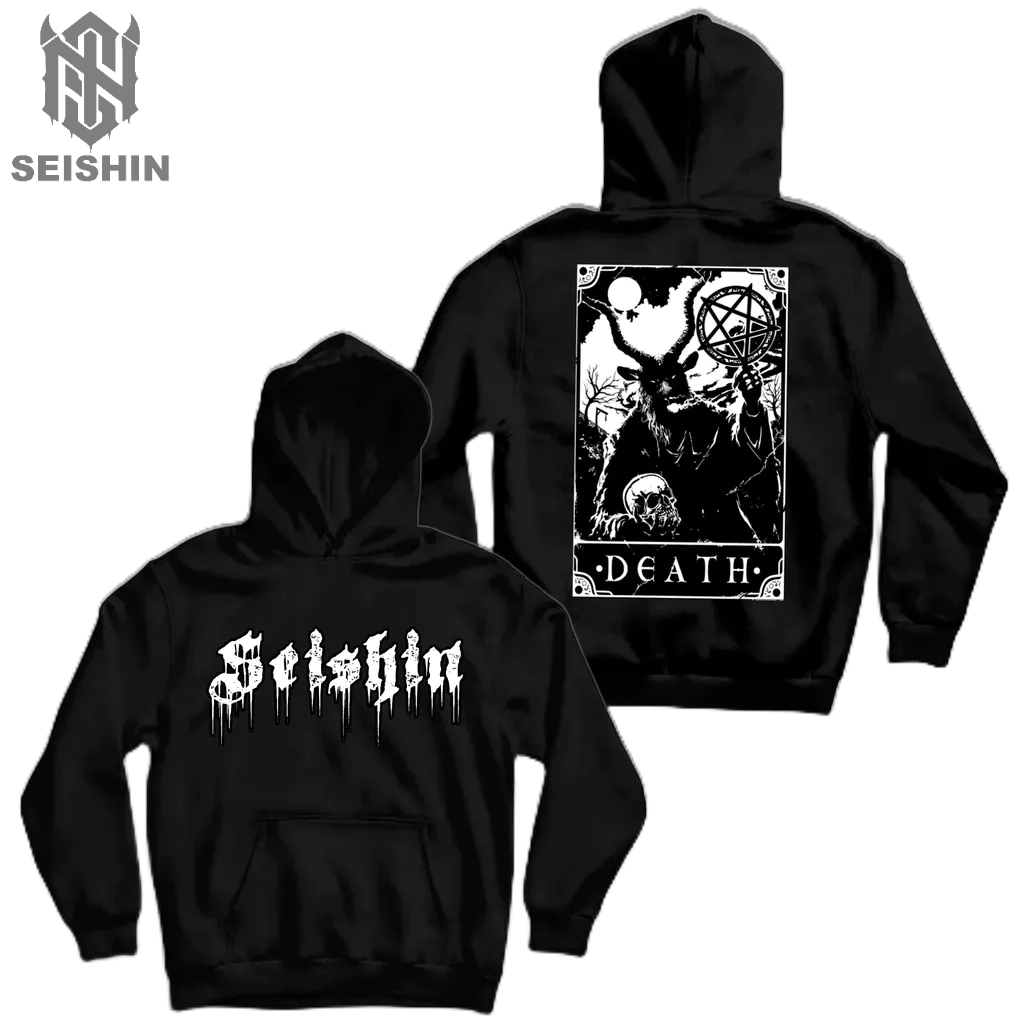 Seishin Hoodie Satanic Satan Goath death sweter unisex black