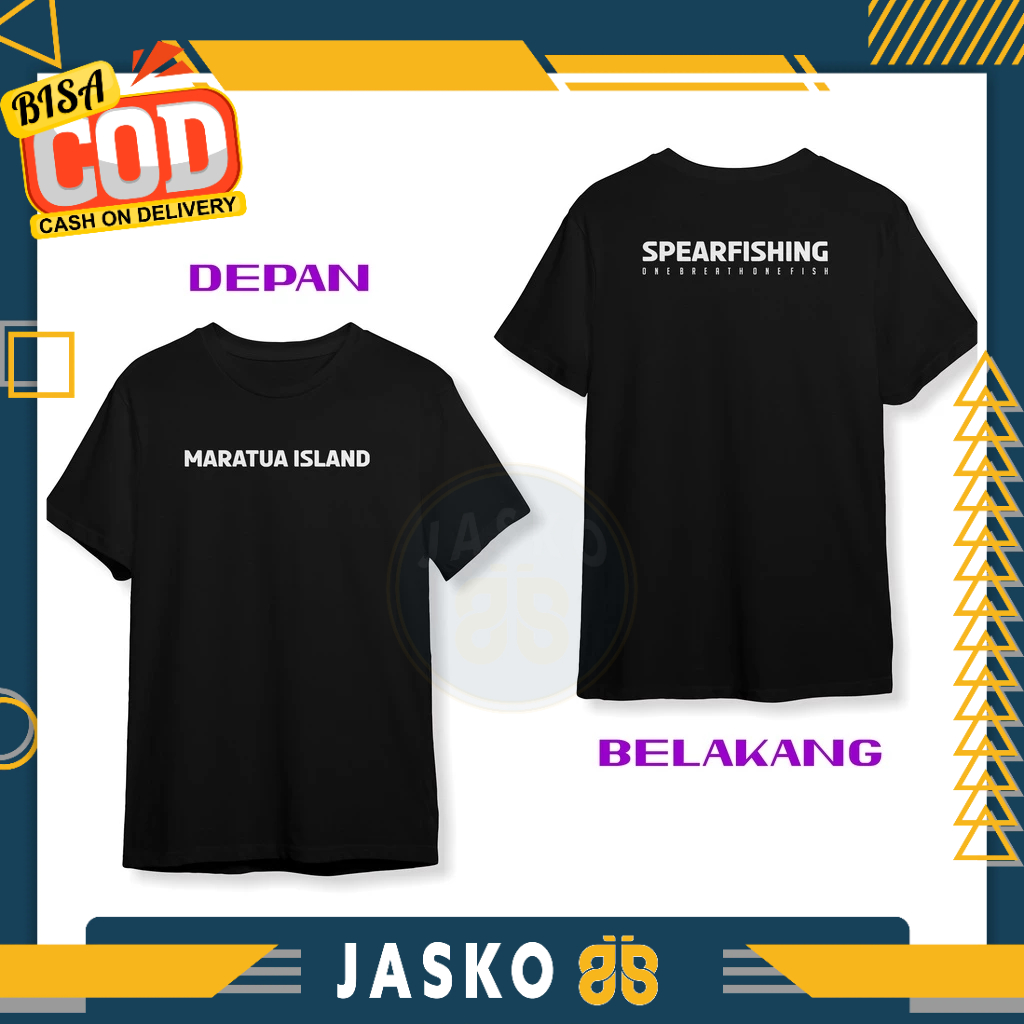 Baju Tshirt Diving Spear Fishing Maratua Island DB Baju Sport