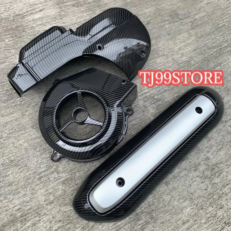 Cover Tutup Cvt Tameng Knalpot Kipas Mio Sporty Mio Smile Bisa Pakai Karbon Carbon Zoro