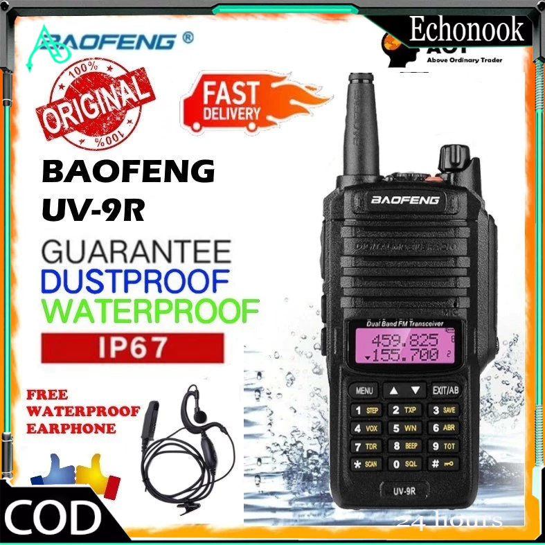 Banana Sport Ht Baofeng Walkie Talkie Uv-9R Plus Dual Band Vhf Uhf (15Watt) Ip67 Waterproof Garansi