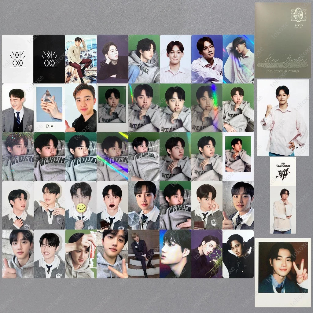 EXO Xiumin Suho Baekhyun Chen Chanyeol Kyungsoo Kai Sehun Photocard Season Greeting 2017 2020 2022 2