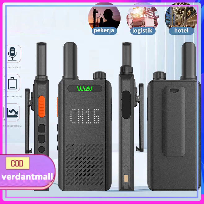 HT Walkie Talkie Tampilan Digital WLN KD-C170 Portable Walky Talky Way Radio Walkie Talkies HT Handy