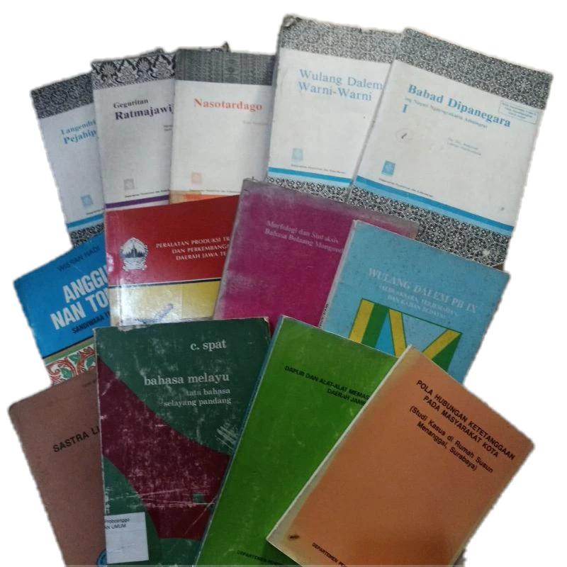 Buku Sastra babad kebudyaan sejarah Daerah Jawa barat timur tengah sumatra sulawesi irian