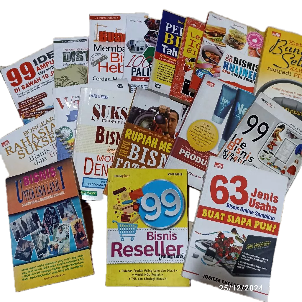 buku aneka bisnis reseller kreatif mudah waralaba peluang usaha franchise murah pemula sampingan