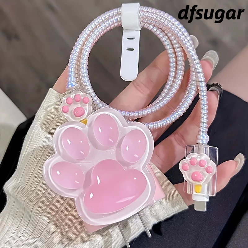 20w iPhone Pelindung Kabel Carger Lucu Cable Protectors Charger Pelindung iPhone Cable Protectors -D