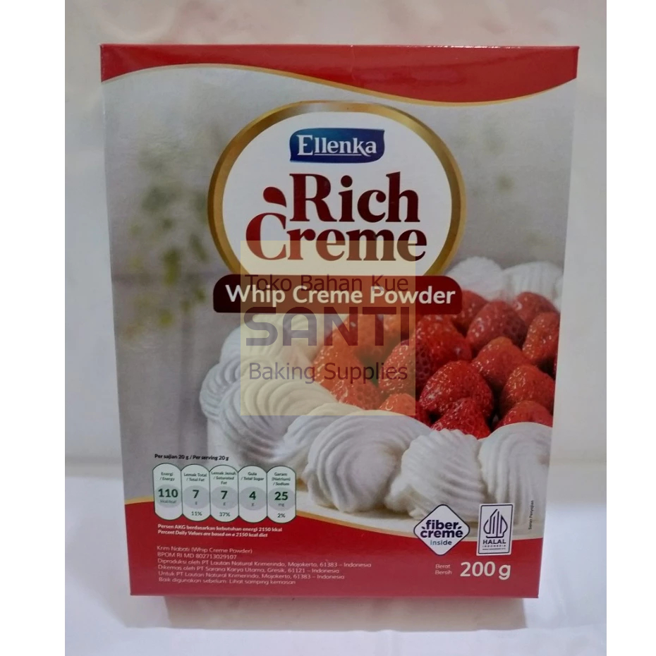 

Ellenka | Rich Creme Whip Cream Powder | 200 Gram