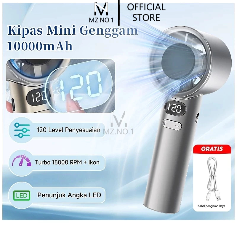 COD - 10000mAh Mini Fan Portable Kipas Kecil Mini Kipas Angin Portable Kipas Murah Kipas Angin Mini 