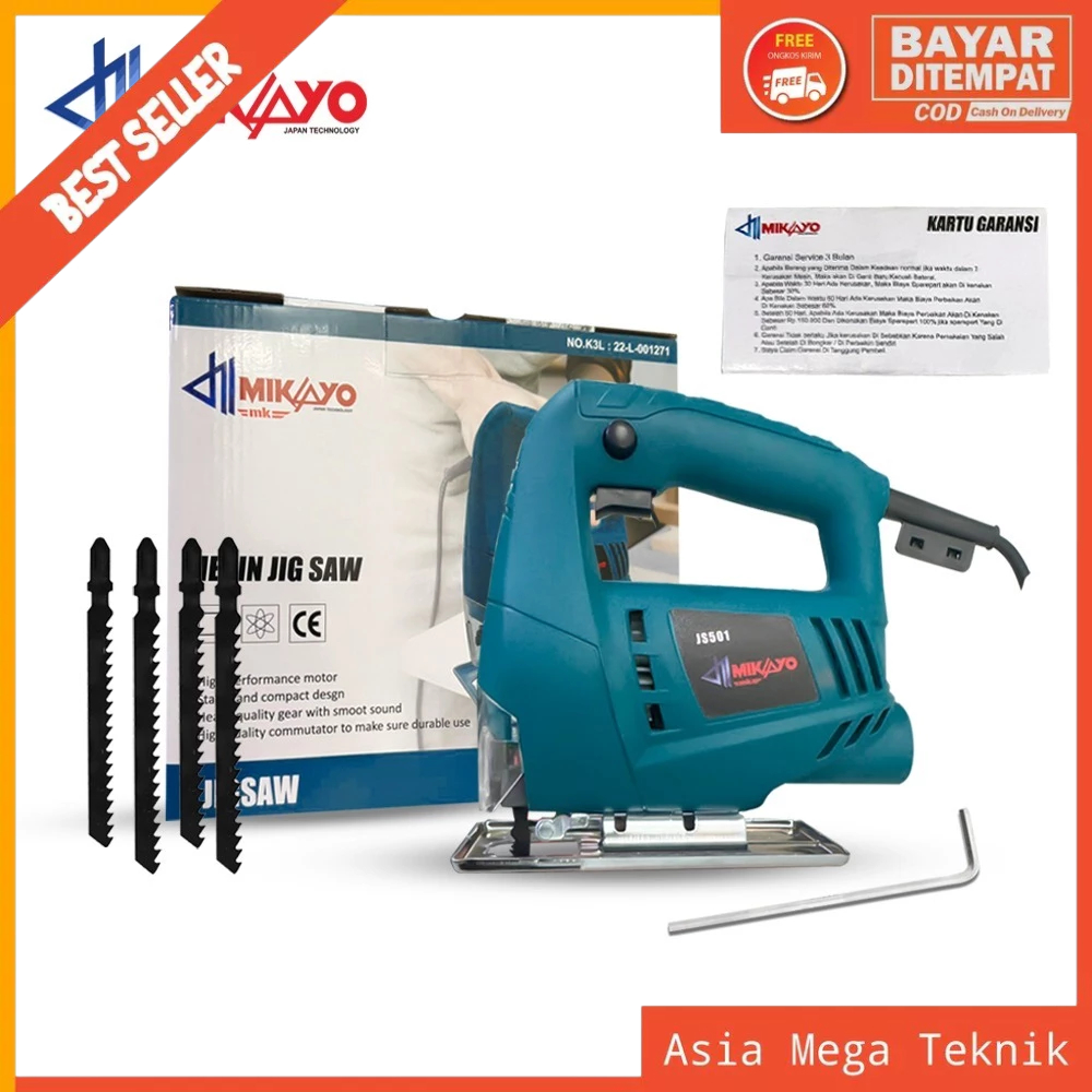 MAKITA mesin gergaji listrik GARANSI RESMI 3THN jigsaw kayu besi triplek ukir laser