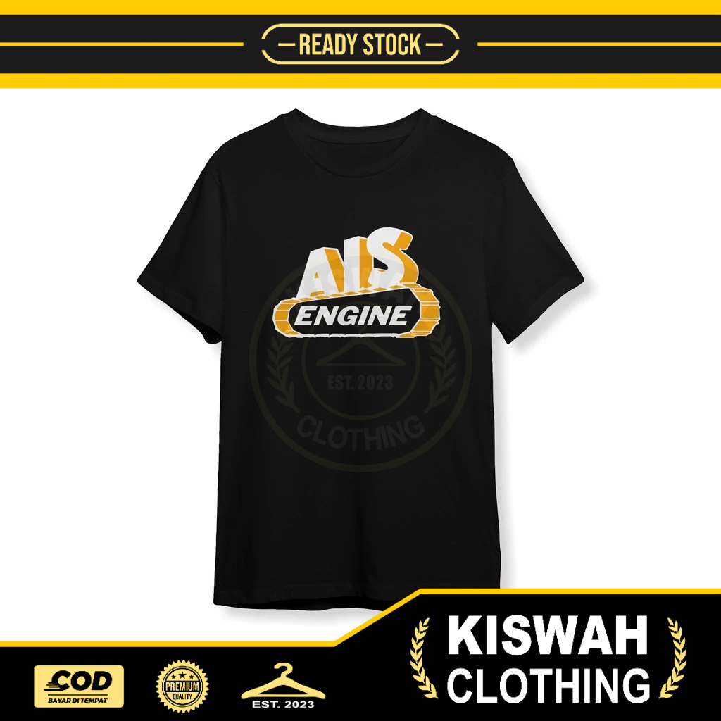 Kaos Tshirt AIS ENGINE KOMATSU EXCAVATOR Baju Distro