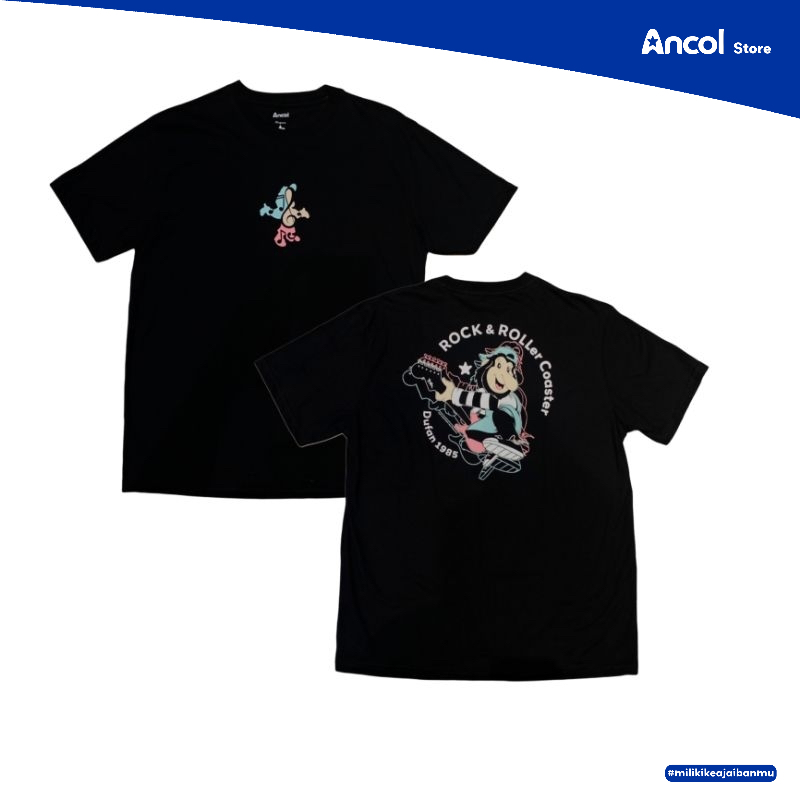Ancol Baju Kaos Dewasa Dufan Rock and Roller Coaster | Official Merchandise