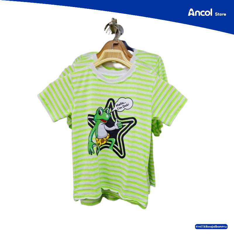Ancol Baju Kaos Anak Strip Karakter DOKI | Official Merchandise