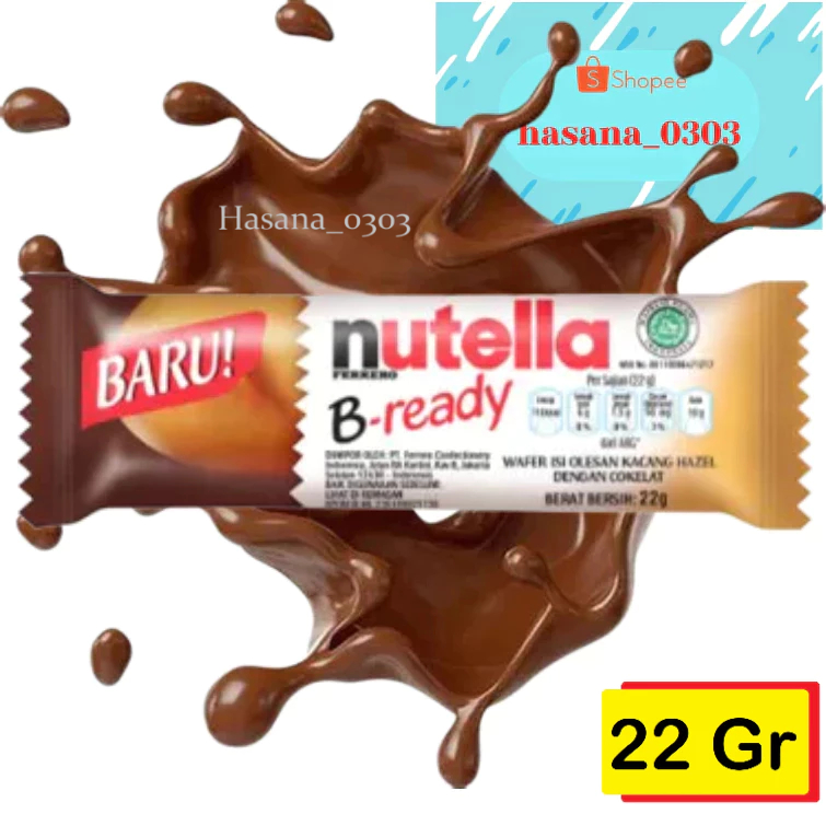 

Nutella B-ready Wafer Hazelnut Cokelat 22 Gram