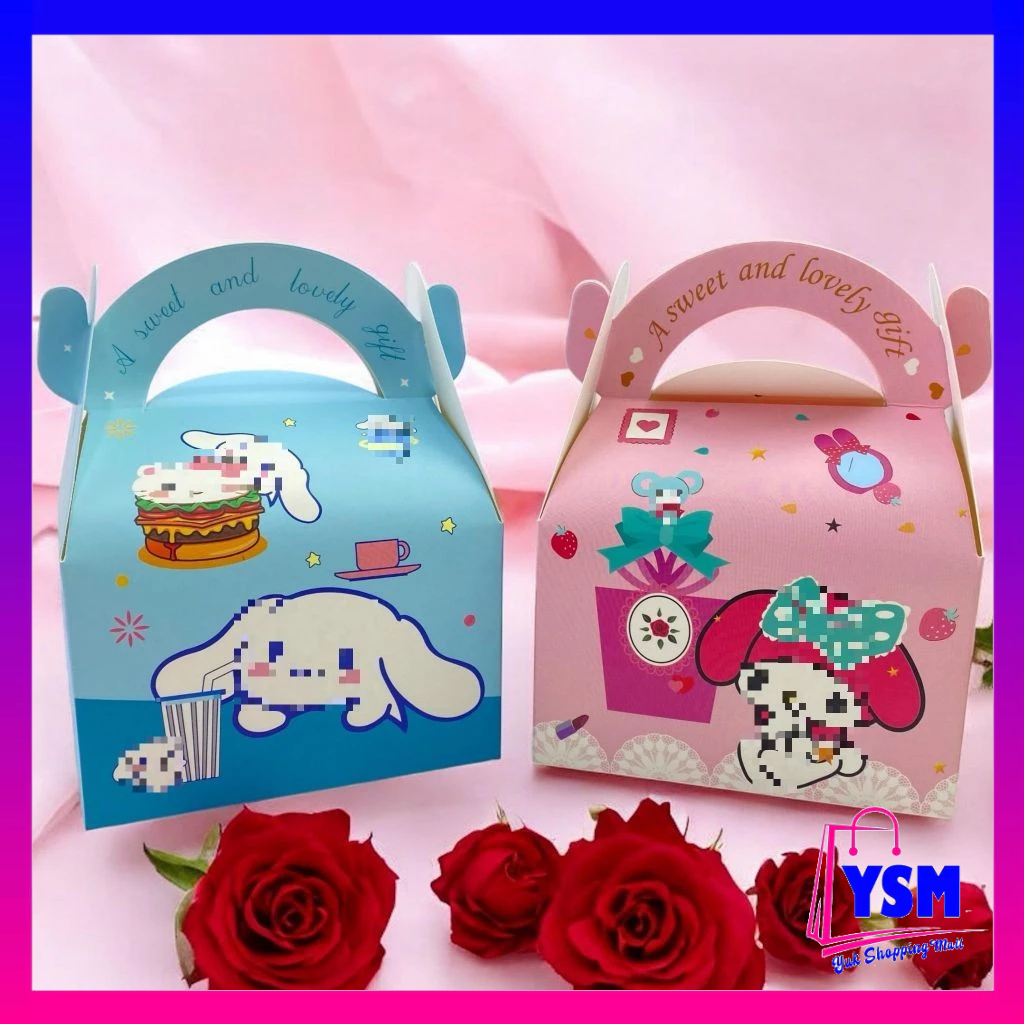 

YSM Goodie Bag Motif Kartun Paper Bag Snack Karakter Kotak Souvenir Kado Ulang Tahun Hampers Mini Lucu Tas Snack Candy Anak-Anak