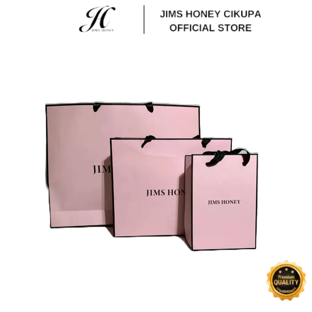 

JIMS HONEY - PAPER BAG PINK TAS