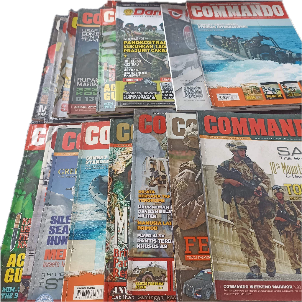 Majalah Commando deffender militer Lama Bagus