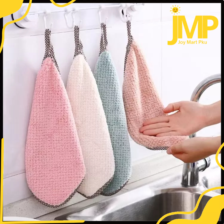 JMP - Kain Lap Dapur Gantung Hand Towel Microfiber Lap Microfiber Dapur Kain Lap Micro Fiber Anti Mi