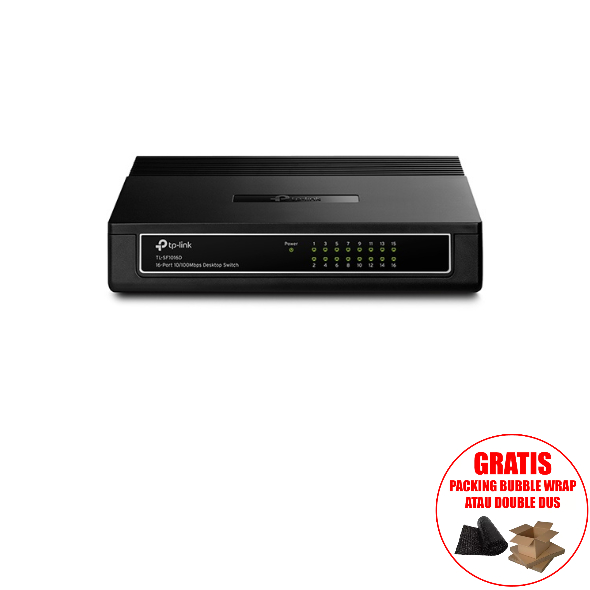 TP-LINK SWITCH HUB 16 PORT TL-SF1016D