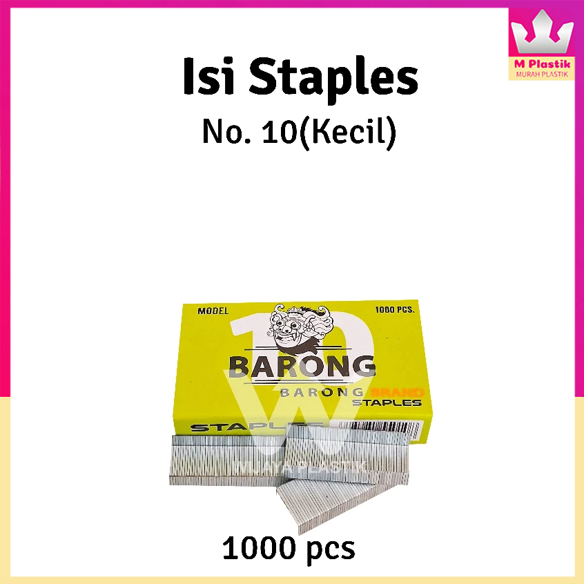 

Isi Staples Kecil No.10 - 1M --- 1000pcs @Pack | no 10 isi stapler ekonomis murah pack