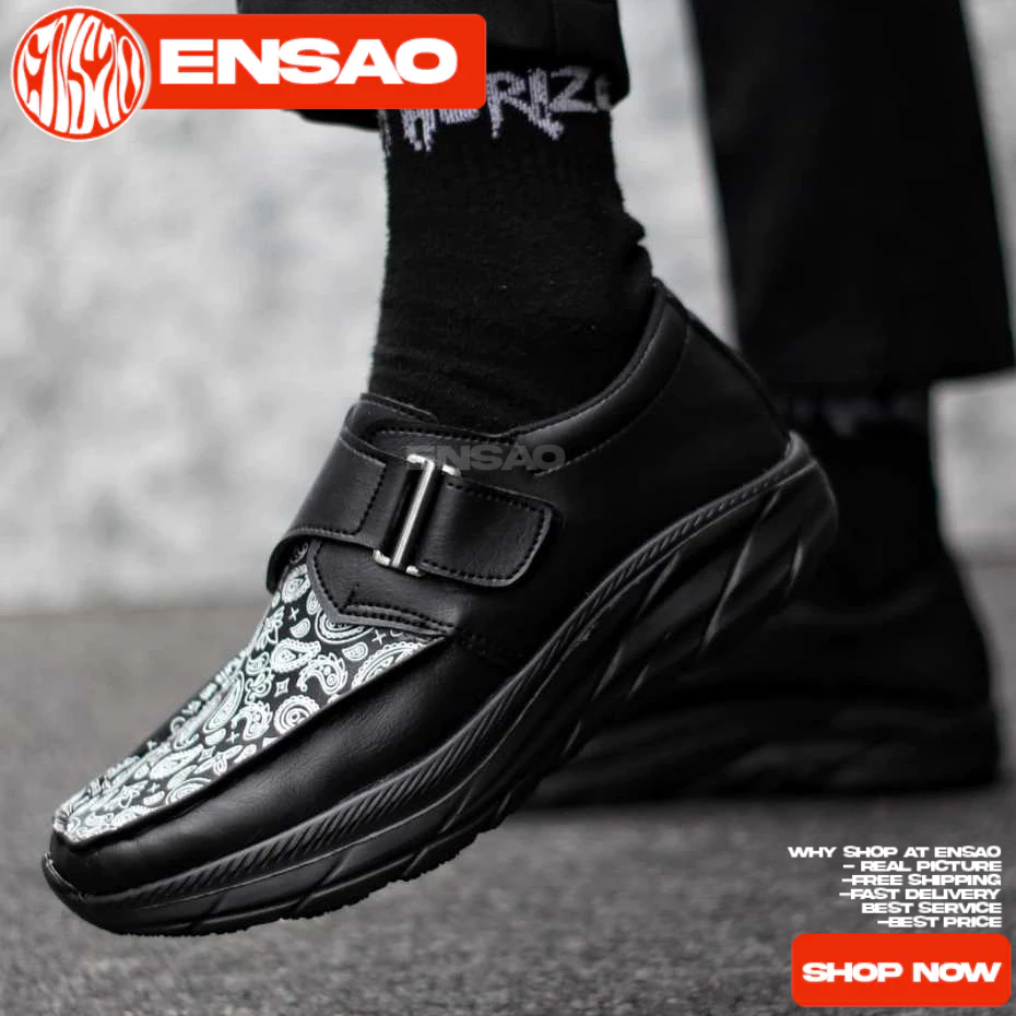 Sepatu Pria Casual Slop Sneakers Hitam Pria