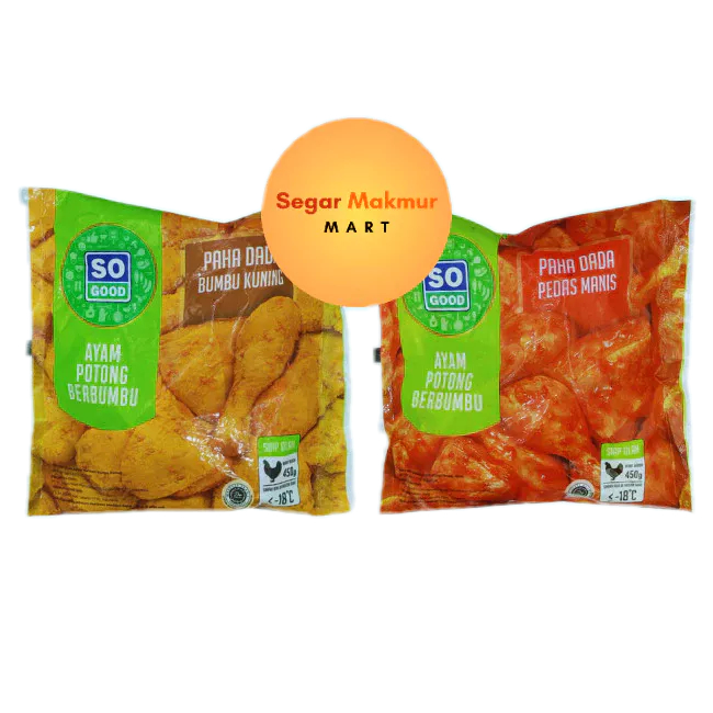 

(SMM) So Good Paha Dada 450GR Berbumbu Kuning-Pedas Manis