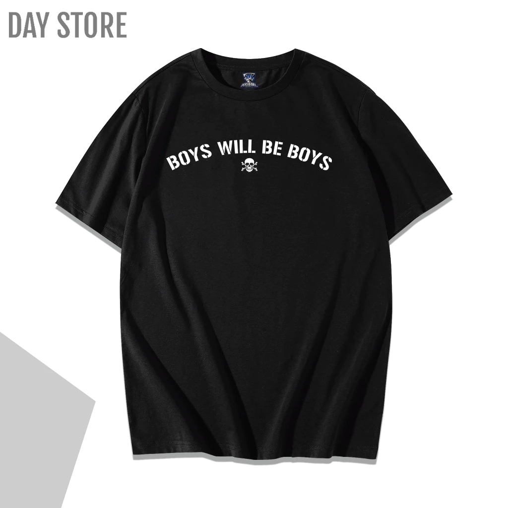 DAY STORE Kaos Hitam Pria dan Wanita Suporter Boys Will Be Persib Bandung Tshirt Baju