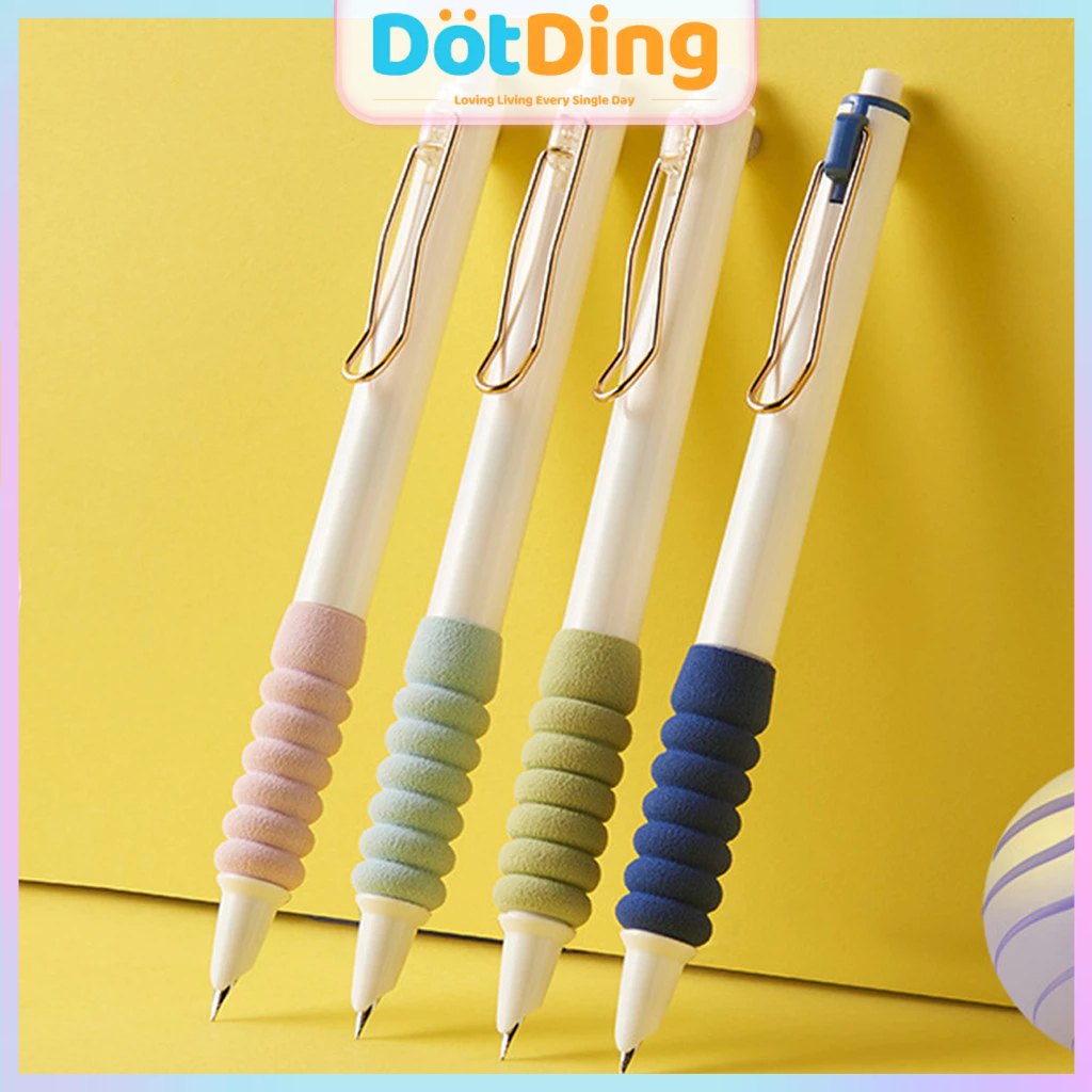 

[DOTDING] Pulpen Tekan 0.38mm Pegangan Silikon - Ujung Jarum Halus & Tinta Cepat Kering untuk Siswa/Perlengkapan Kantor H317