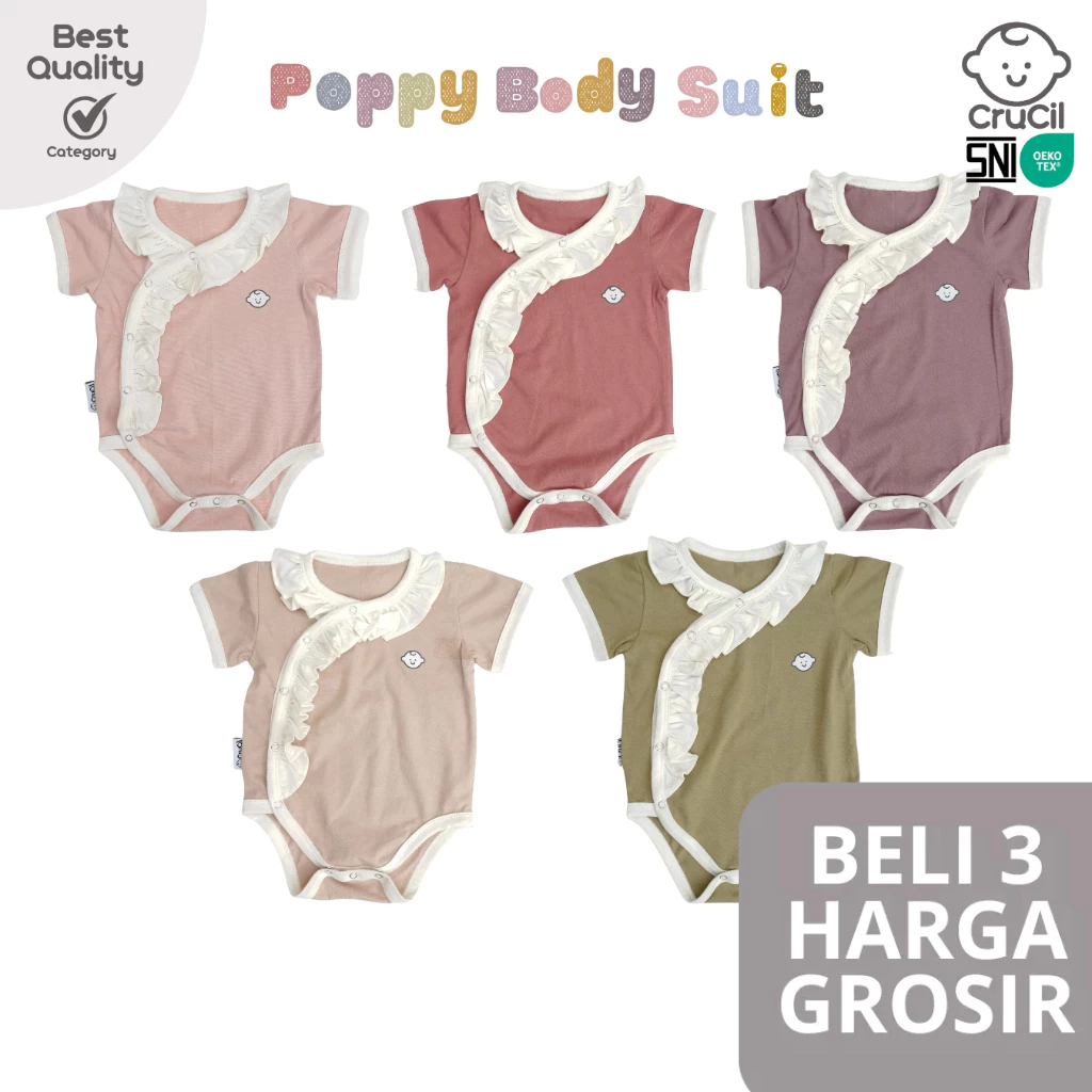 CruCil Factory Poppy Body Suit Short Sleeve Bayi