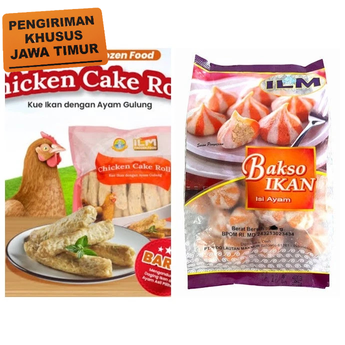 

ILM Bakso Ikan isi Ayam | ILM Chicken Cake Roll 500gr