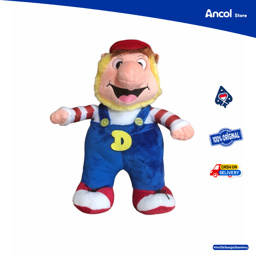 Ancol Boneka Karakter Dufan 40cm | Standing Maskot Dufan | Official Merchandise