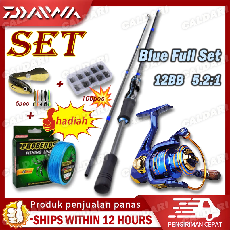 joran daiwa infeet spinning daido Joran Pancing Set 1.6M-2.7M EVA Handle Joran Carbon Solid Joran Pa