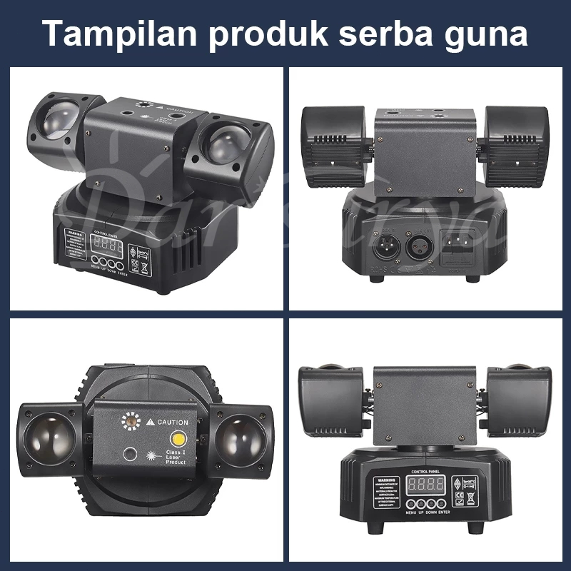 Velvetvibes02 Moving Head Laser Beam Led Remote 3In1Moving Head Mini Spider Rgbw Full Color Light