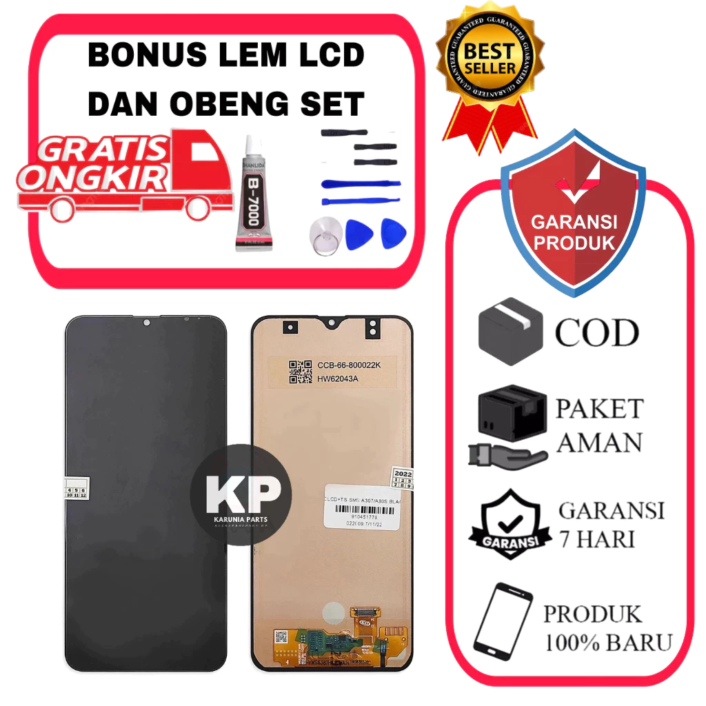 SAMSUNG A30S  A307  ORI LCD FULLSET
