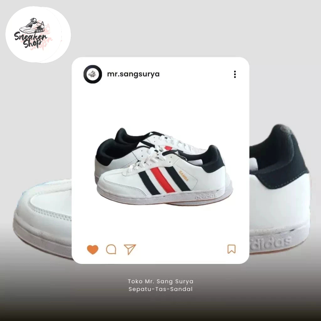 Sepatu Adidas Samba Casual Putih
