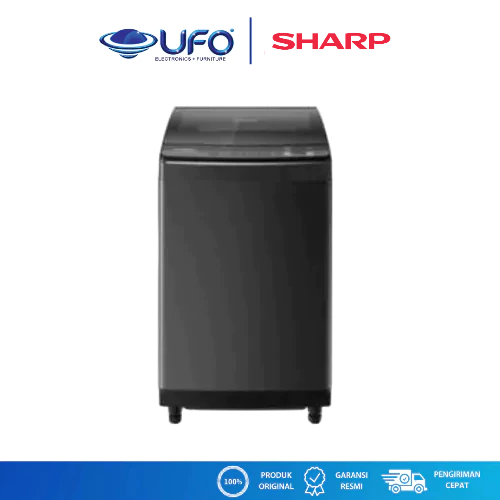 Sharp Mesin Cuci 1 TabungTop Loading New Megamouth Series 2.0 Kapasitas 10,5 Kg ESM1050XTSA | Bukaan