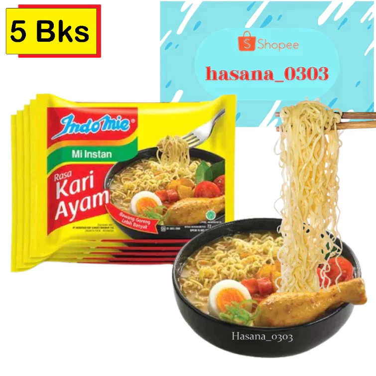 

Indomie Kari Ayam [ 5 Bungkus ]