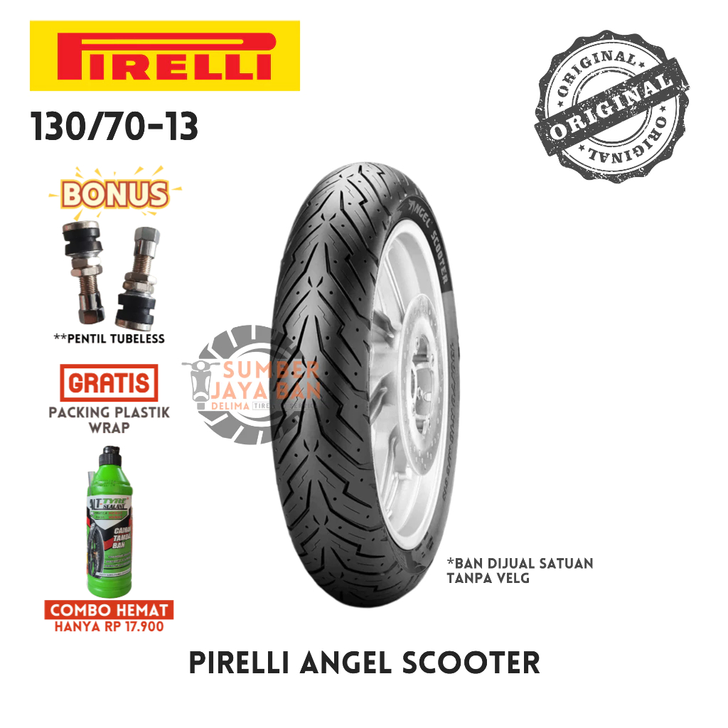 Pirelli Angel Scooter 130/70-13 Ring 13 130/70 Tubeless Tubles