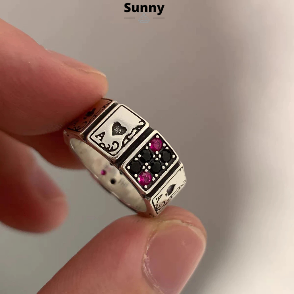 TERMURAH COD CINCIN POKER BERLIAN CINCIN CINCIN POKER RETRO CINCIN PRIA HIP HOP CINCIN RETRO WANITA