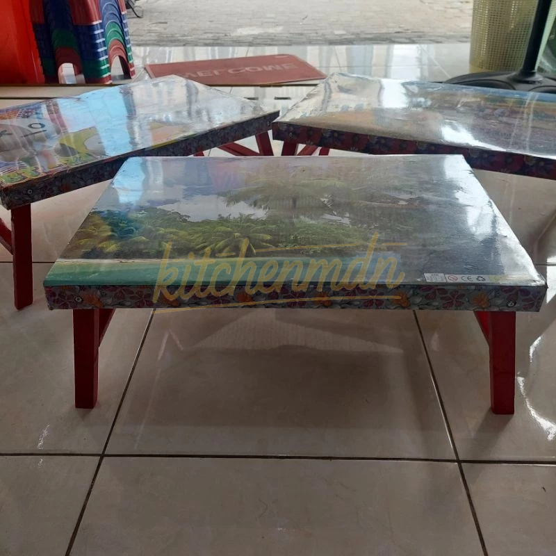 Meja Lipat Kayu Belajar Kecil Meja Makan Anak - KitchenMdn