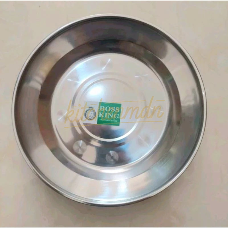 Piring Makan Boss King Stainless 24cm - KitchenMdn