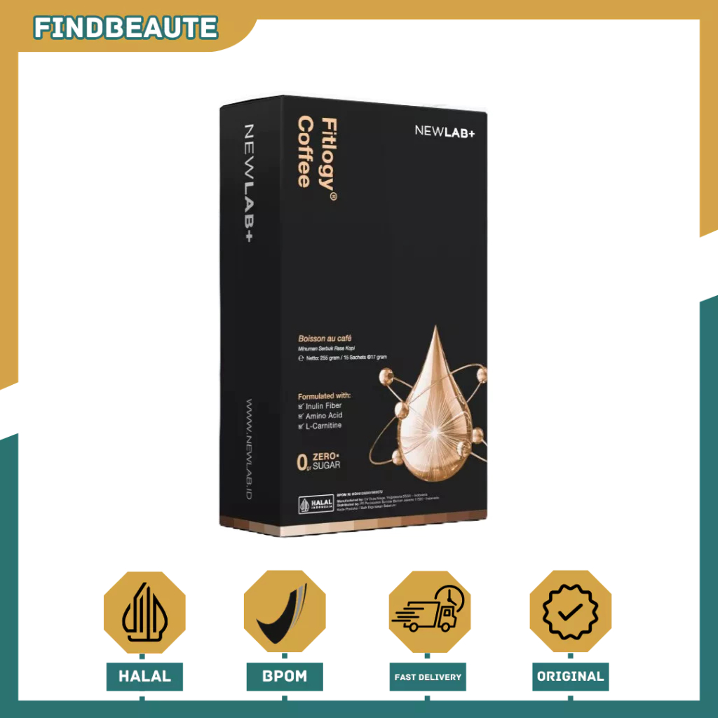

findbeaute - NEWLAB Fitlogy Coffee | Kopi Sehat untuk Kontrol Berat Badan & Gut Health | L-Karnitin & Garcinia Pelangsing Badan 15 Sachet