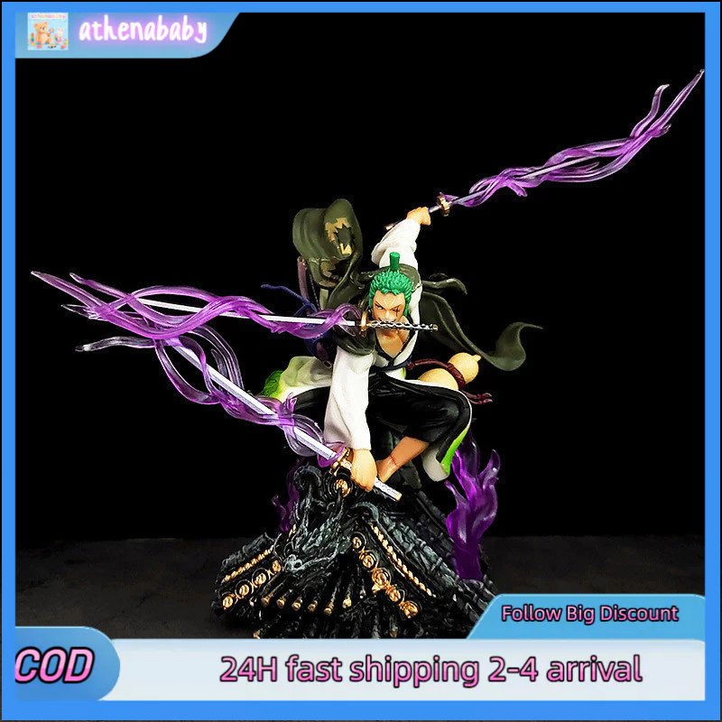 [in stock] Action Figure One Piece Zoro&Luffy Roronoa Zoro Roof Kimono Zoro Tatsumaki Battle Effect