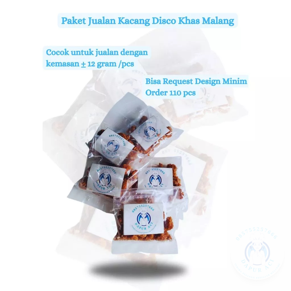 

Kacang Disco Khas Malang Kemasan Rencengan