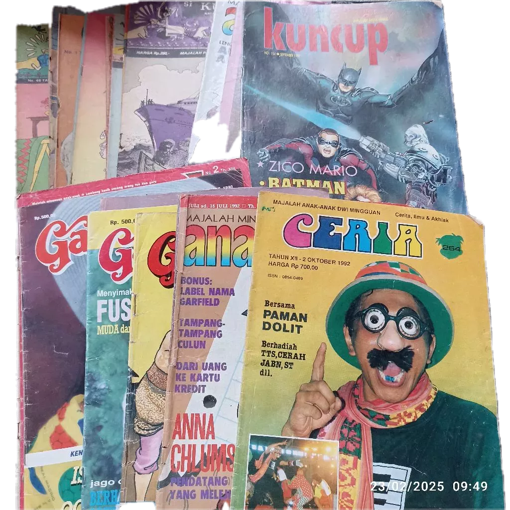 MAJALAH ANAK ANANDA HALO MENTARI PUTRA HARAPAN GATOKKACA KUNCUNG SIGMA LAMA LANGKA