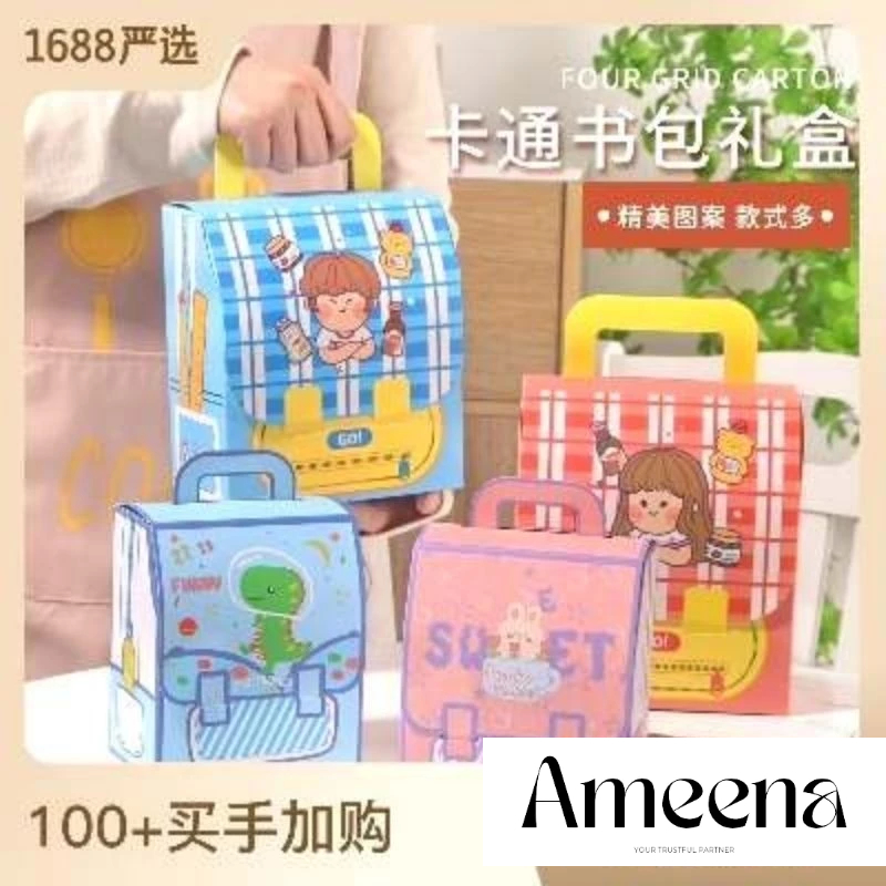 

[Satuan] Paperbag model tas sekolah/ Gift bag souvenir ultah anak model tas sekolah/ Tas kado lucu souvenir goodiebag hamper anak