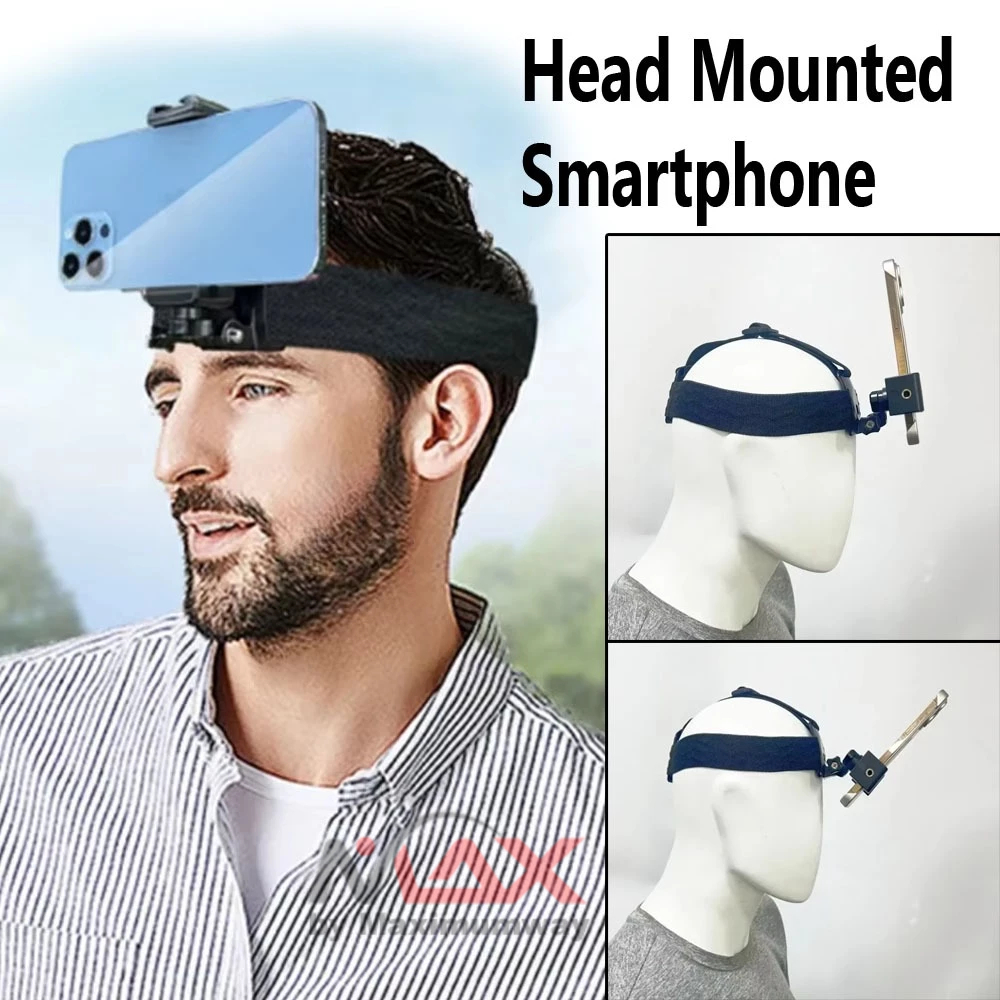ARY Head Strap HP tali holder kepala Handsfree Smartphone pegangan HP rekam video vlog outdoor