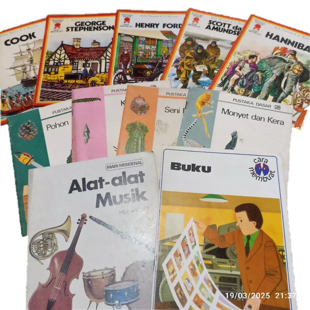 Buku pengetahuan anak pustaka dasar lama jadul