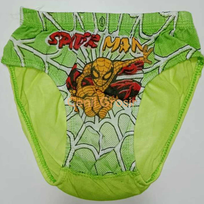 6 PCS CELANA DALAM ANAK LAKI-LAKI KARAKTER SPIDERMAN,NARUTO USIA 2-10TH CD ANAK COWOK LUSINAN TEBAL