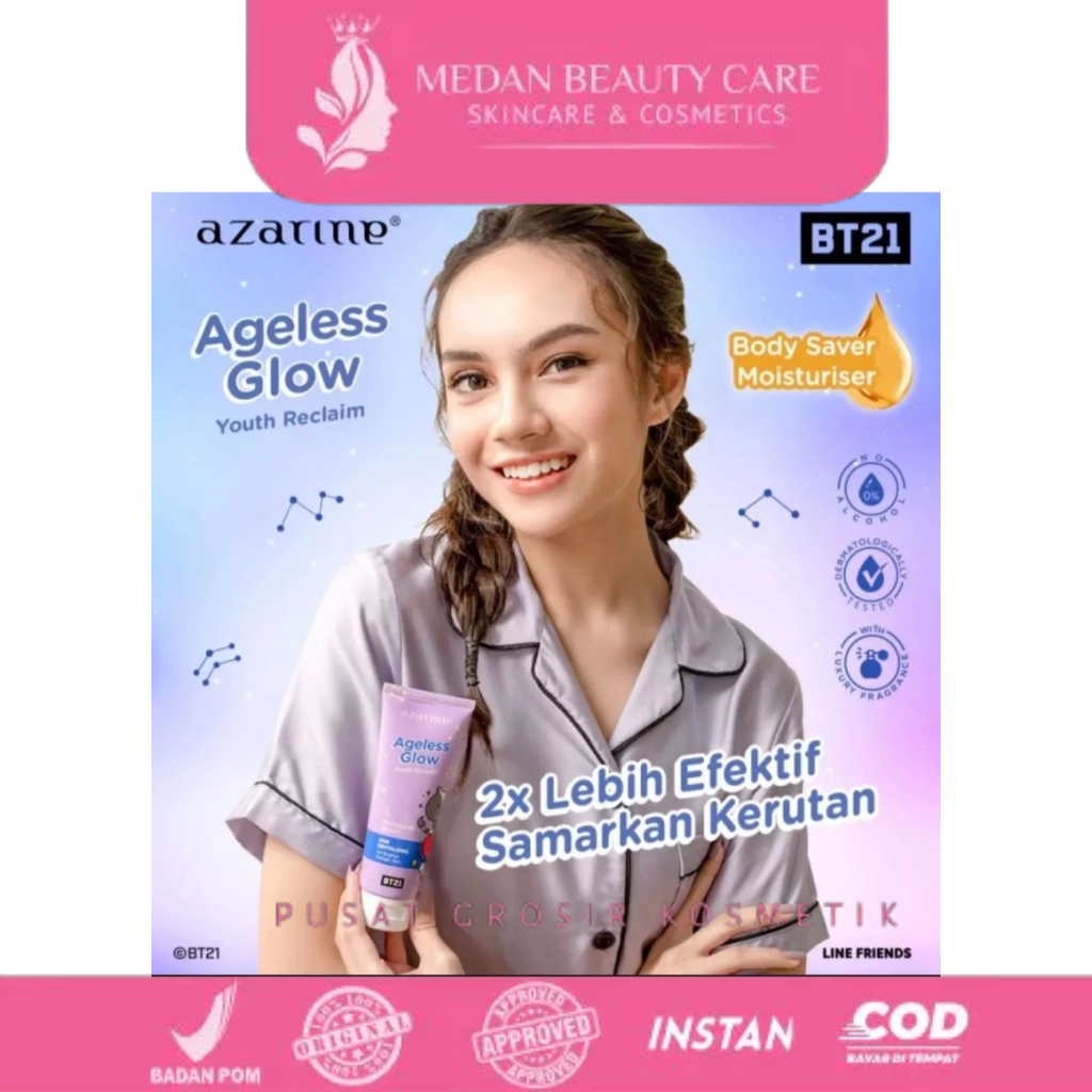 Azarine Ageless Glow Bodysaver Serum Purple 100ml