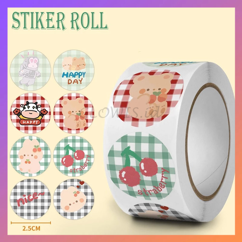 

Stiker Bulat Label Thank You Karakter Cute 500 Pcs 2.5cm - ST001