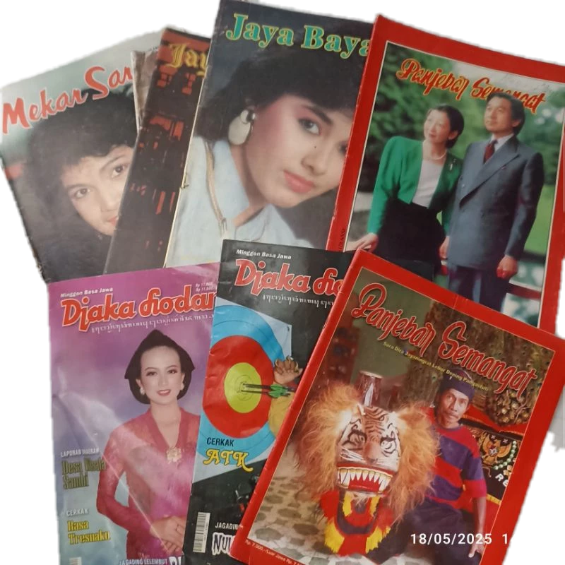 majalah bahasa Jawa pemebar semangat jaya baya mekar sari djakalodang jayabaya beda edisi semua